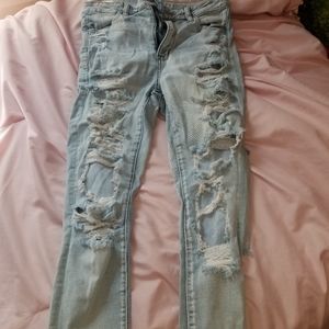 American Eagle ripped jeans